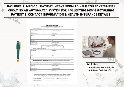 Medical Patient Intake Set | Save Valuable Time of Health Providers by Creating An Automated System For Onboarding New & Returning Patients