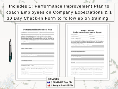 Employee Coaching Collection | Covers: Employee Performances, Improvement Plans, Disciplinary Action, Salary Increases, Terminations & More!