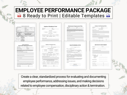 Employee Coaching Collection | Covers: Employee Performances, Improvement Plans, Disciplinary Action, Salary Increases, Terminations & More!