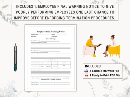 Employee Write Up Collection | Train Poorly Performing Employees On Company Policies / Expectations With This ReUsable Employee Coaching Set